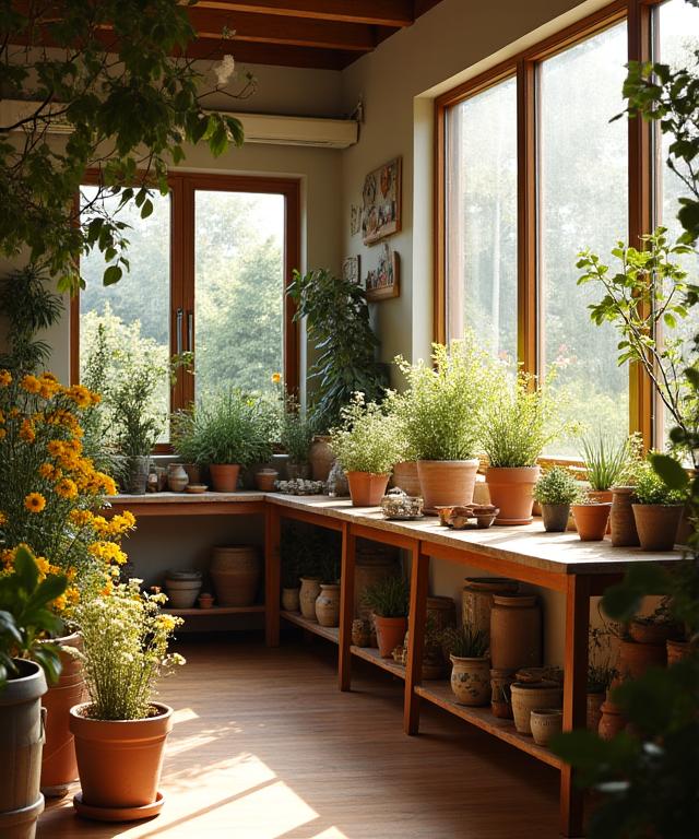 光が差し込むKaiyo Botanのアトリエ風景